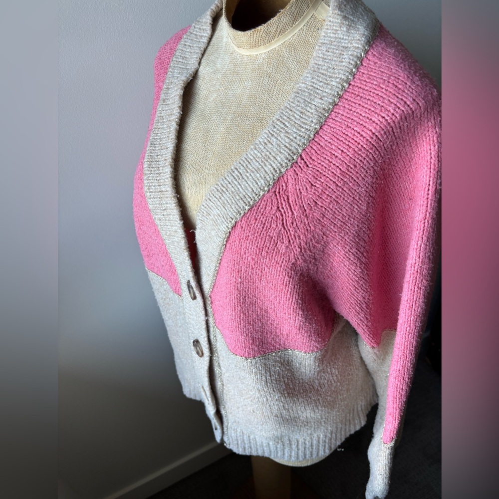 Lush Color Block Cardigan - Picture 2 of 11